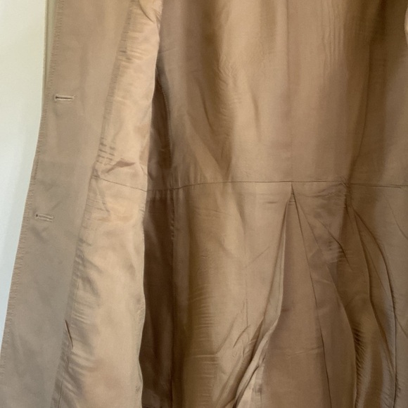 Ann Taylor Loft Women’s Trench Rain Coat Beige Size M Water resistant. Fall Coat - Picture 10 of 17